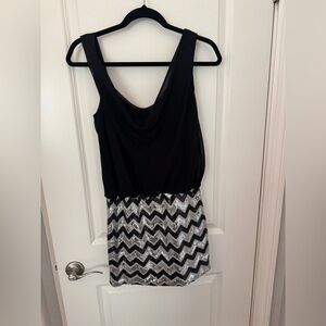 Sequin mini dress. Size large.